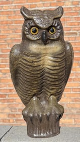 Paper Mache Great Horned Owl Hunting Decoy