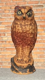 Paper Mache Great Horned Owl Hunting Decoy