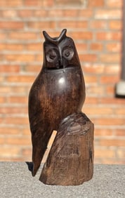 Mexican Ironwood Owl Wood Carving