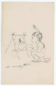 Ace Powell Little Indian Drawing