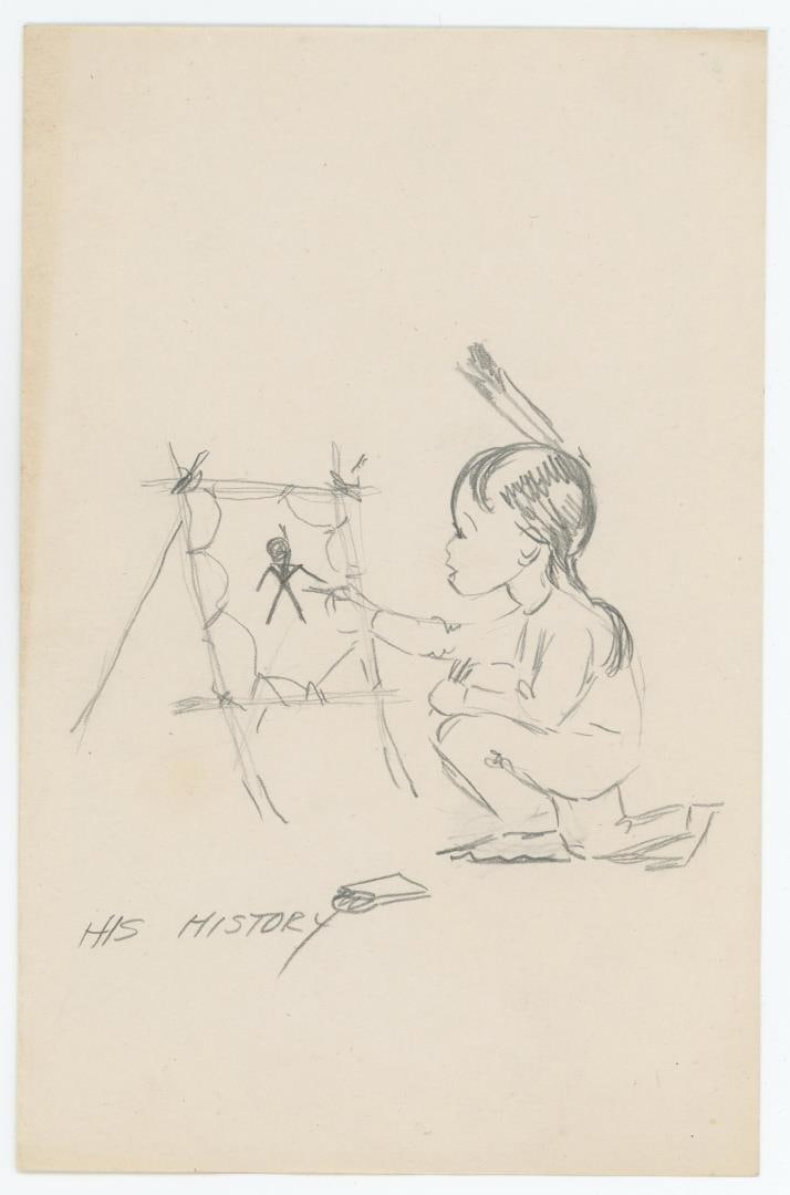 Ace Powell Little Indian Drawing (1 of 3)