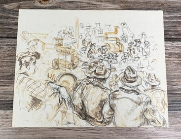 Janet Elizabeth Turner Cattle Auction Sketch