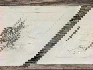 Byron Wolfe Indian Warrior Drawing