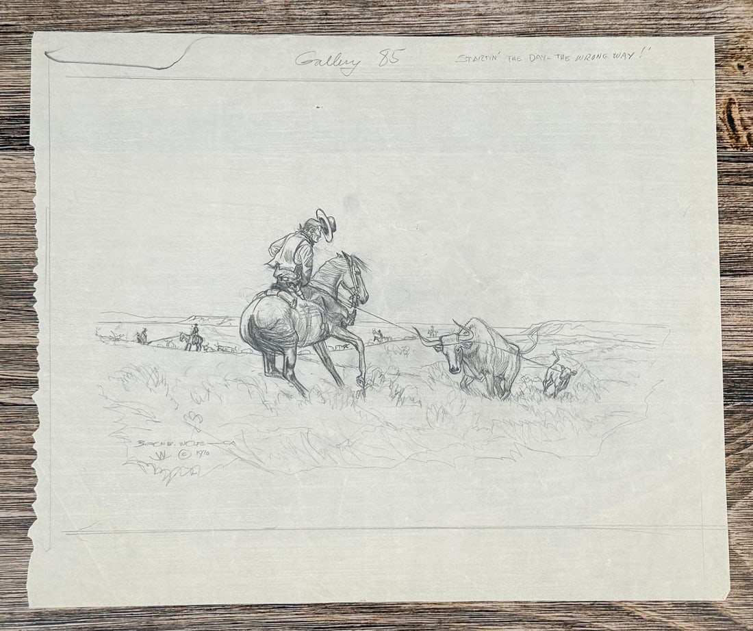 Byron Wolfe Startin the Day the Wrong Way Drawing (1 of 5)