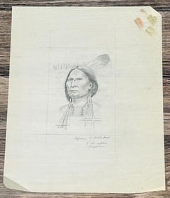 Byron Wolfe Chief Little Bear Drawing