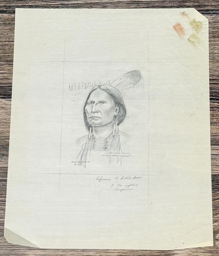 Byron Wolfe Chief Little Bear Drawing (1 of 4)