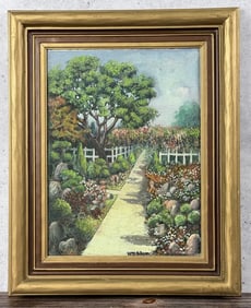 William Constable Adam Rose Covered House Painting