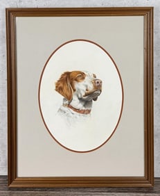 Roger Cruwys Brittany Spaniel Painting