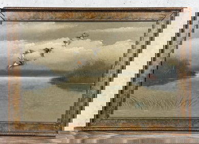 Charles Haddon Perdew Painted Duck Decoy Diorama