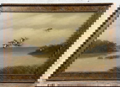 Charles Haddon Perdew Painted Duck Decoy Diorama