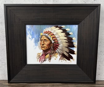 Alexander Selytin Chief Whirling Horse Painting