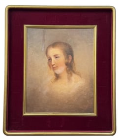Thomas Sully Flora Hill Portrait Painting