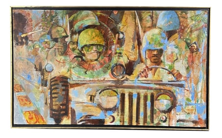 John Thamm Soldiers Oil Painting