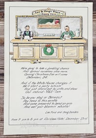 1939 Shorty Shope Montana Christmas Card Painting