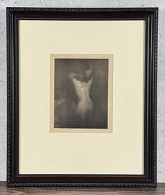 Edward Steichen Dolor 1903 Photogravure: Dolor, 1903 is a photogravure self-portrait by American artist Edward Steichen, published in the first issue of Camera Work. The photograph, which depicts Steichen as a painter holding a paintbrush an