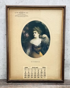 1908 Buffalo Brewing Auburn California Calendar