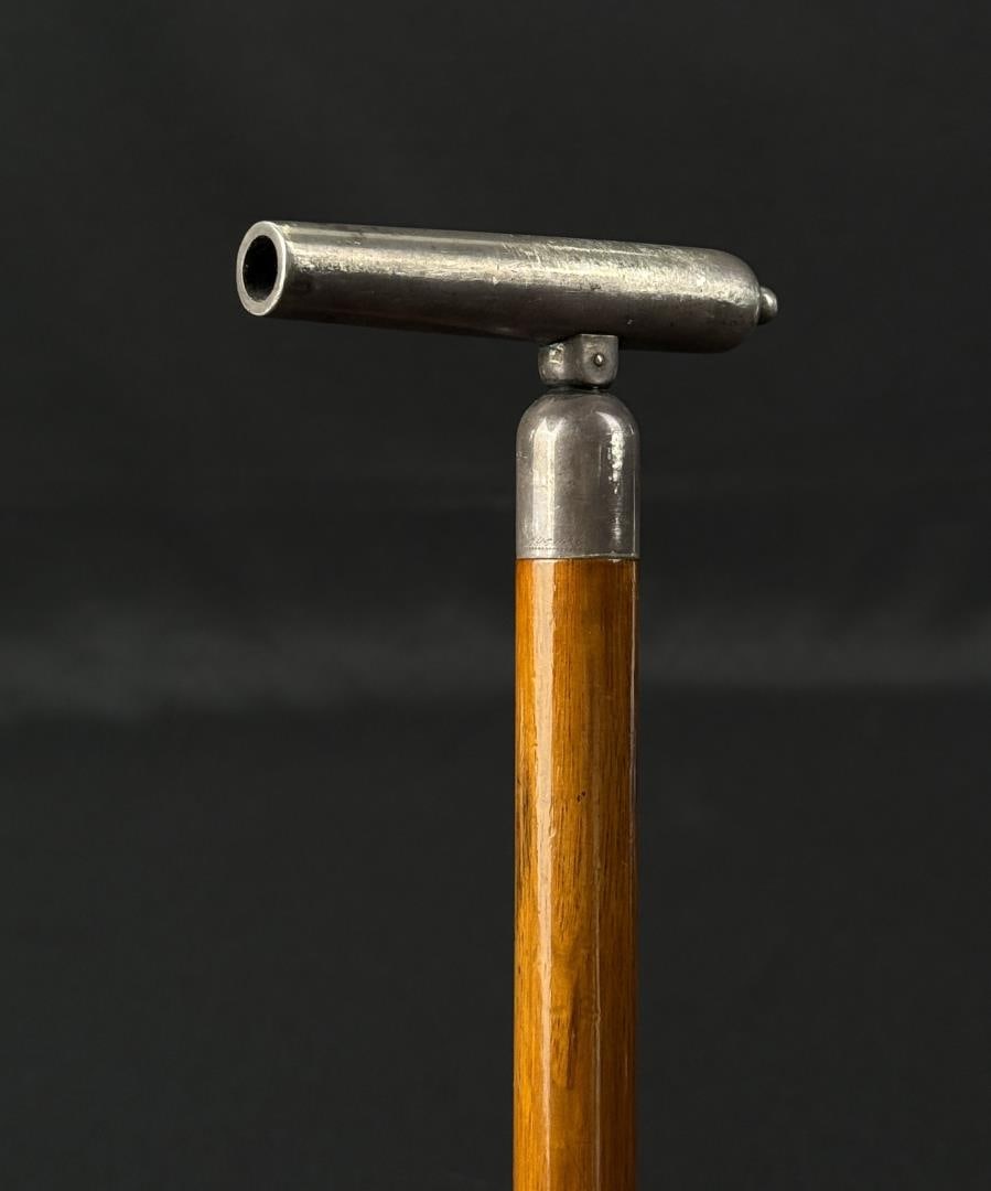 Spanish American War Naval Cannon Walking Stick (1 of 5)
