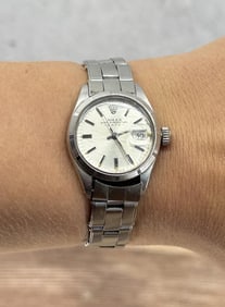 Rolex Ladies Stainless Steel Oysterdate Watch 6919