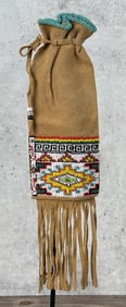 Ute Native American Indian Beaded Pipe Bag