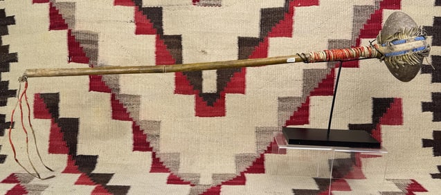 Antique Sioux Native American Indian War Club