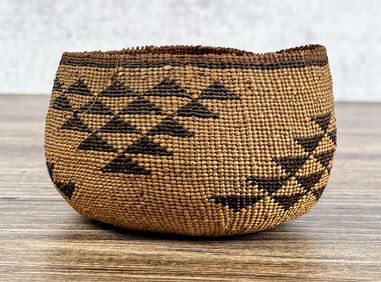 Hupa Yurok Karuk Native American Indian Basket