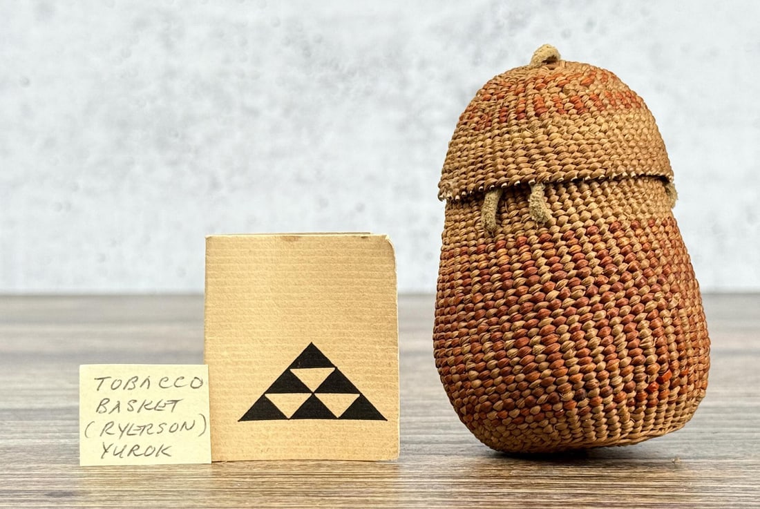 Vera Ryerson Yurok Indian Tobacco Basket (1 of 4)