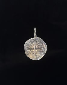 Mel Fisher Atocha Silver 8 Reales Coin Pendant