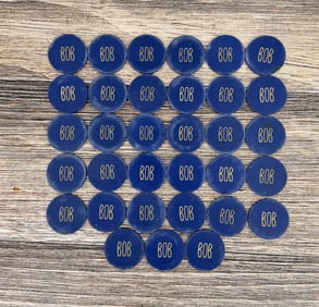 Antique Montana Illegal Saloon Clay Poker Chips