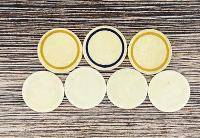 Civil War Era Bone Poker Chips