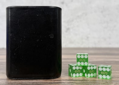 Leather Dice Cup and Dice