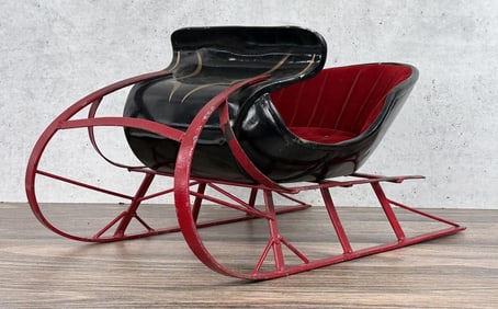 Salesman Sample Doll Size Horse Drawn Sleigh