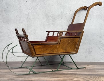 Doll Size Horse Drawn Sleigh