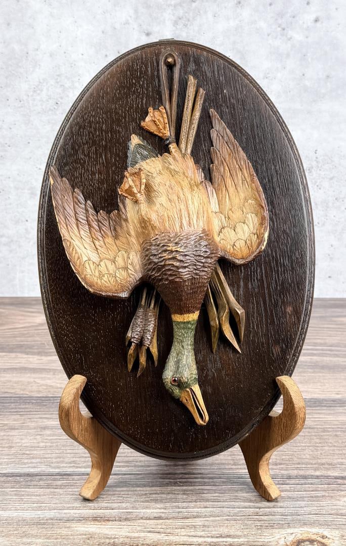 American Decoy Maker Carved Hanging Game Plaque (1 of 3)