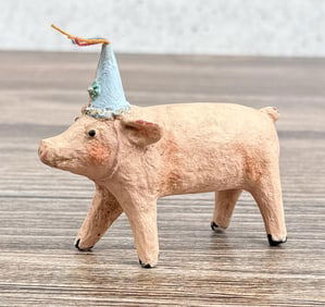 Debbee Thibault Mr Calkins Folk Art Pig