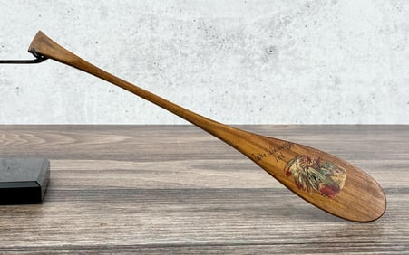 Lake Wawasee Indiana Painted Miniature Paddle