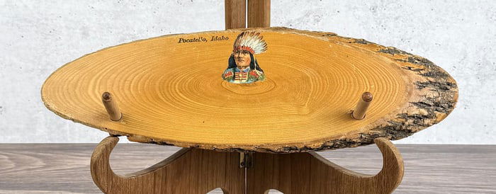 Pocatello Idaho Souvenir Indian Chief Coat Hook