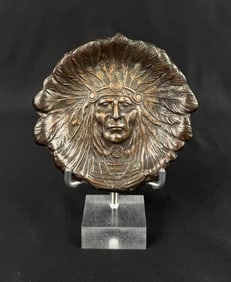 K&O Native American Indian Chief Pin Tray