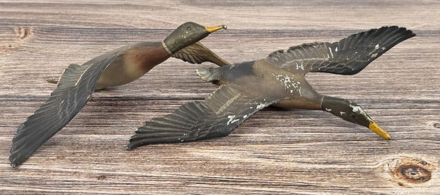Aluminum Ducks in Flight Wall Sculpture