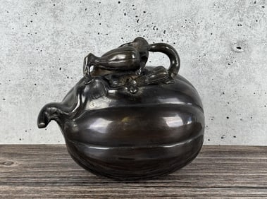 Mid Century Brass Pumpkin Paperweight