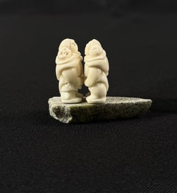 Silas Kayakjuak Throat Singers Inuit Carving