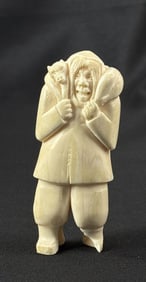 Greenland Inuit Eskimo Whale Tooth Carving