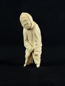 Greenland Inuit Eskimo Whale Tooth Carving