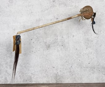 Sioux Inlaid Native American Indian War Club