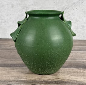 Scott Draves Door Pottery Matte Green Vase