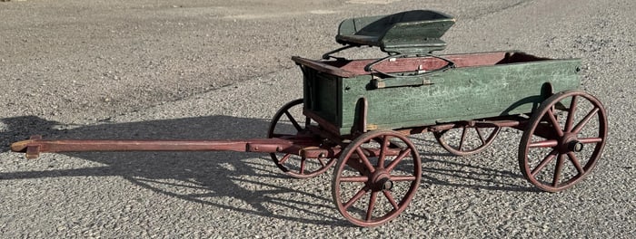 Salesman Sample Child Toy Size Buckboard Wagon