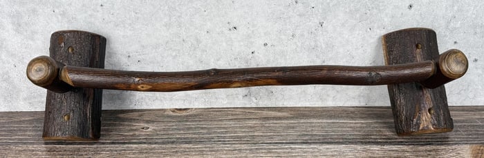 Rustic Old Hickory Towel Rack Bar