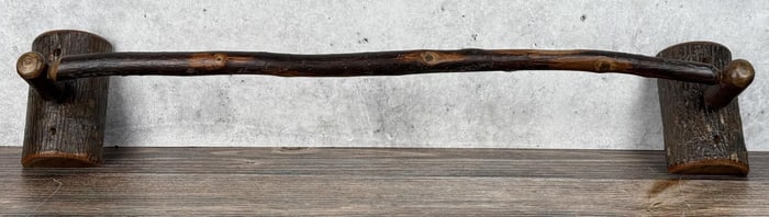 Rustic Old Hickory Towel Rack Bar