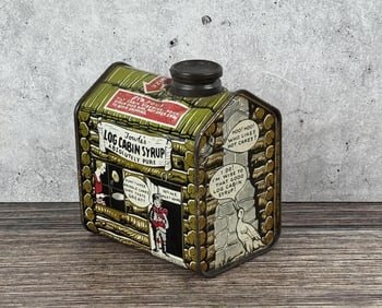 Towle's Log Cabin Syrup Tin