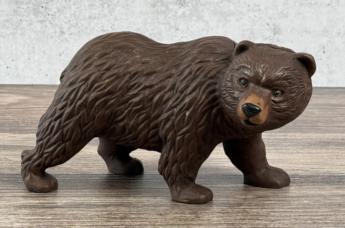 Cast Iron Bear Still Bank (1 of 6)
