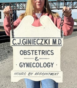Obstetrics & Gynecology Painted Trade Sign